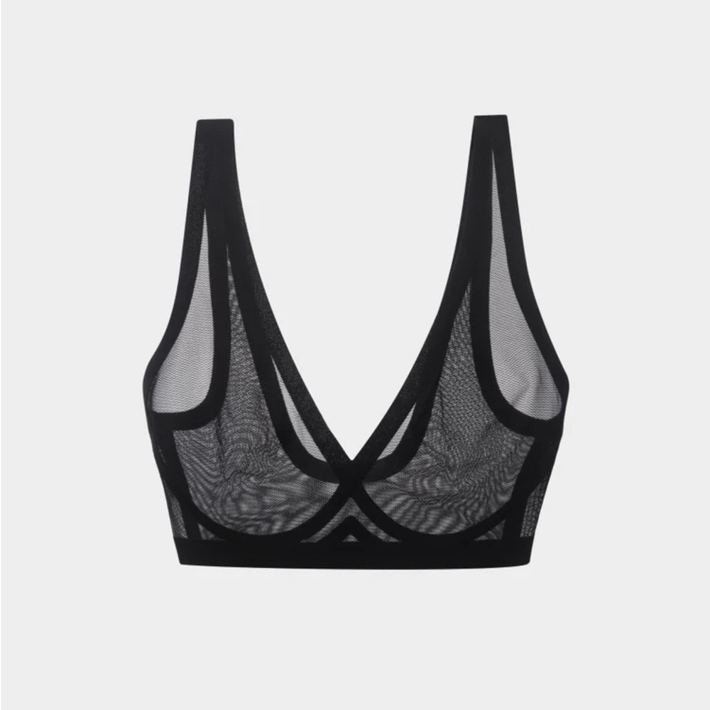 Eby Black Sheer Bralette